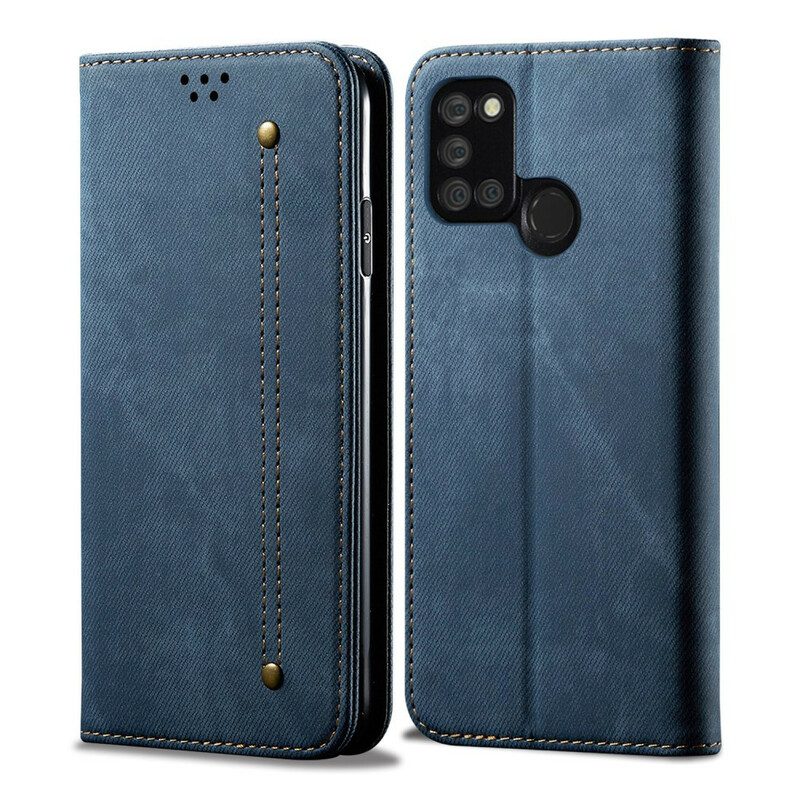 Schutzhülle Für Realme 7i Flip Case Denim-stoff