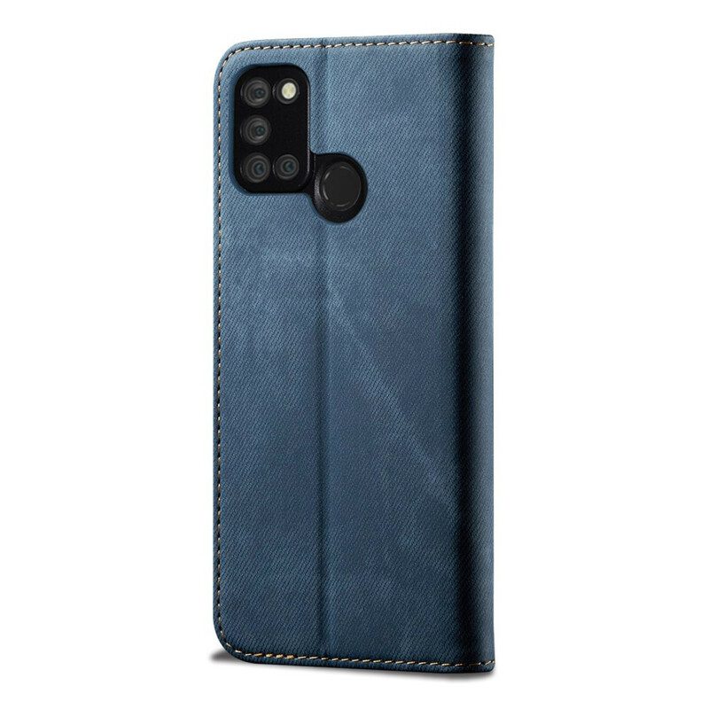 Schutzhülle Für Realme 7i Flip Case Denim-stoff