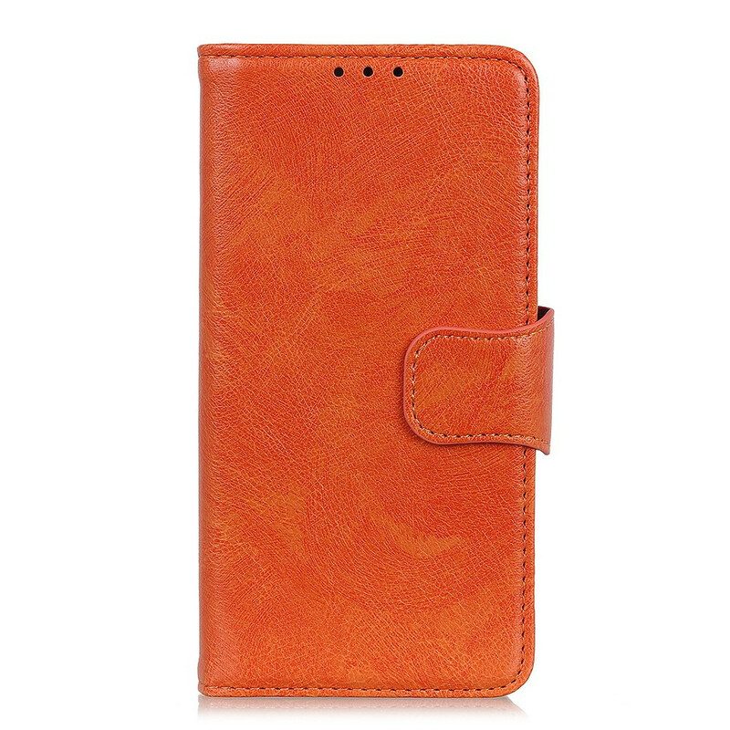 Flip Case Für Samsung Galaxy Note 20 Ultra Gespaltenes Nappaleder