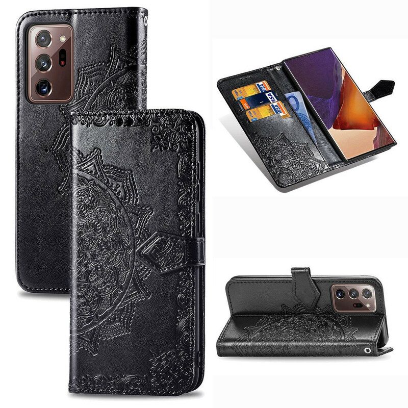 Flip Case Für Samsung Galaxy Note 20 Ultra Mandala-mittelalter