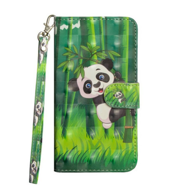 Flip Case Für Samsung Galaxy Note 20 Ultra Panda Und Bambus