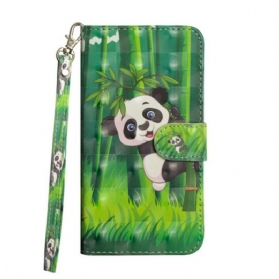 Flip Case Für Samsung Galaxy Note 20 Ultra Panda Und Bambus