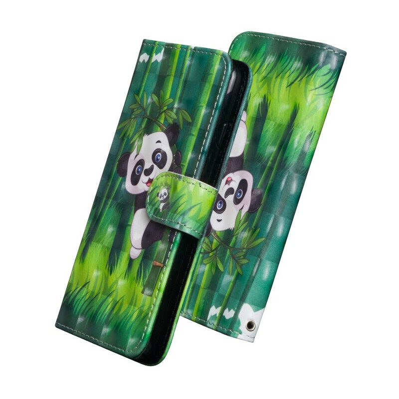 Flip Case Für Samsung Galaxy Note 20 Ultra Panda Und Bambus