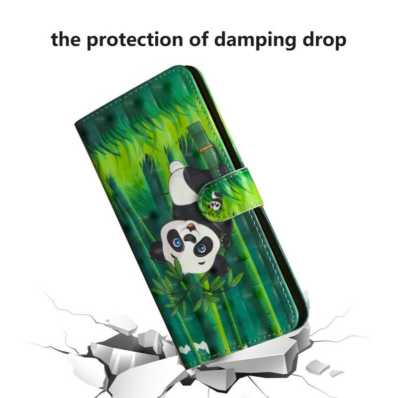 Flip Case Für Samsung Galaxy Note 20 Ultra Panda Und Bambus