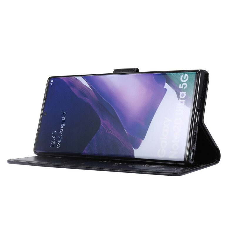 Flip Case Für Samsung Galaxy Note 20 Ultra Schmetterlinge Im Wind