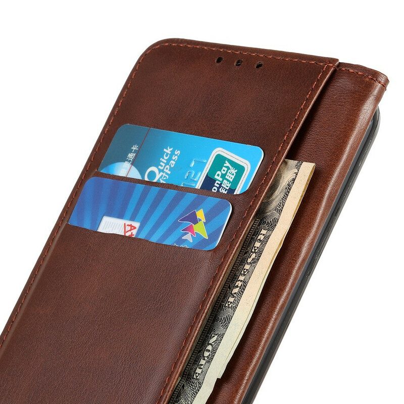 Schutzhülle Für Samsung Galaxy Note 20 Ultra Flip Case Elegantes Spaltleder