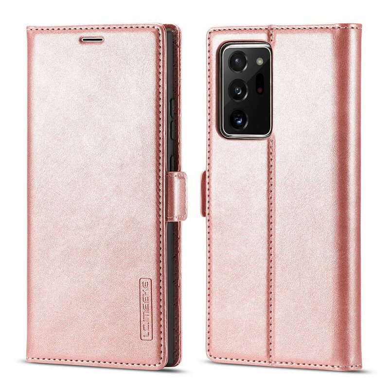 Schutzhülle Für Samsung Galaxy Note 20 Ultra Flip Case Lc.imeeke Ledereffekt