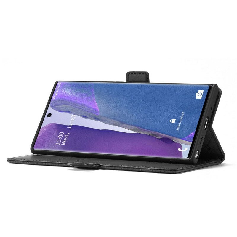 Schutzhülle Für Samsung Galaxy Note 20 Ultra Flip Case Lc.imeeke Ledereffekt