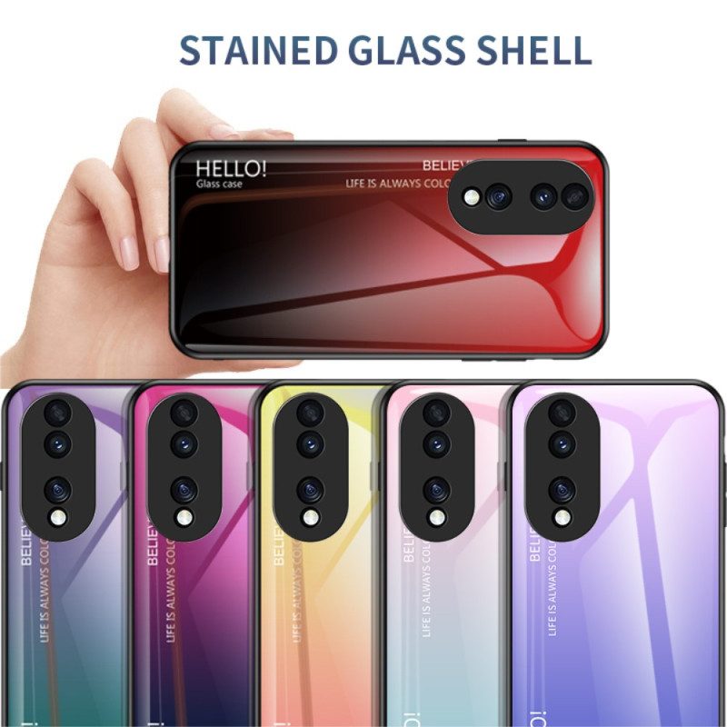 Hülle Für Honor 70 Gehärtetes Glas Hallo