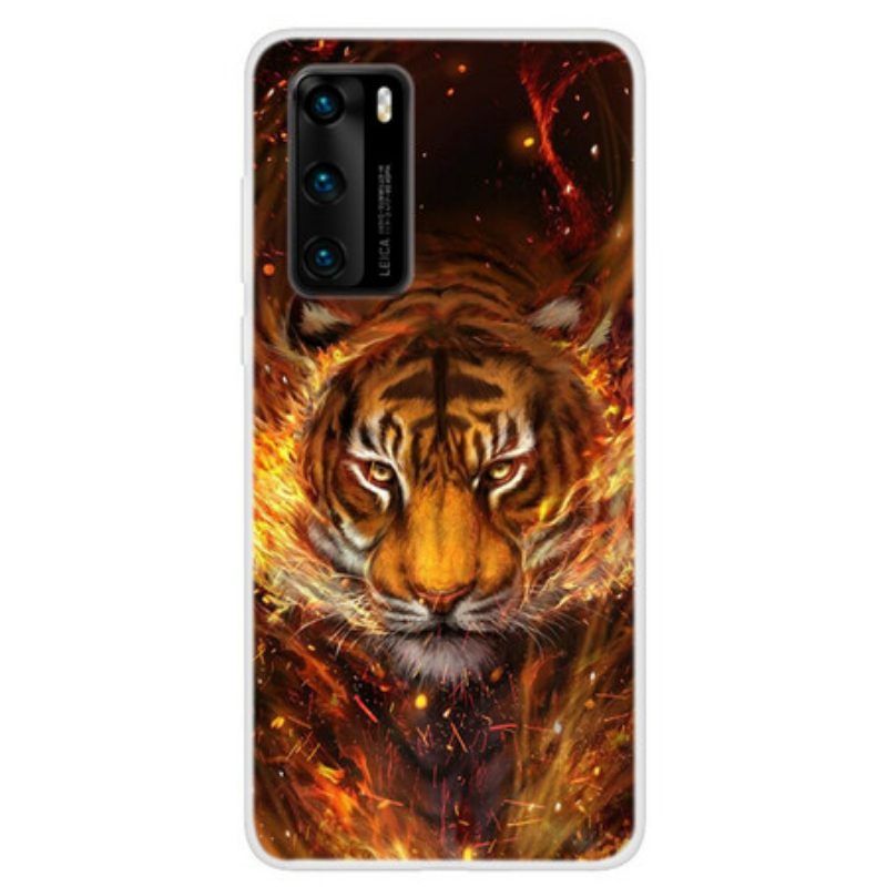 Hülle Für Huawei P40 Feuertiger