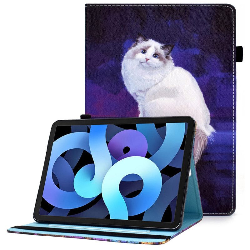 Case Für iPad Air (2022) (2020) Weiße Katze