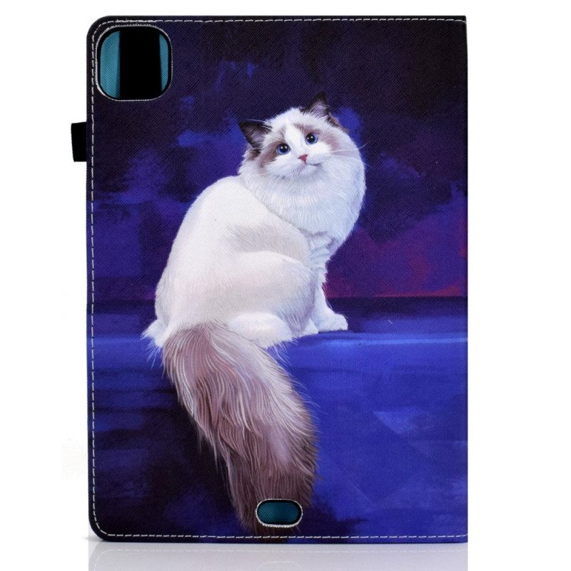 Case Für iPad Air (2022) (2020) Weiße Katze