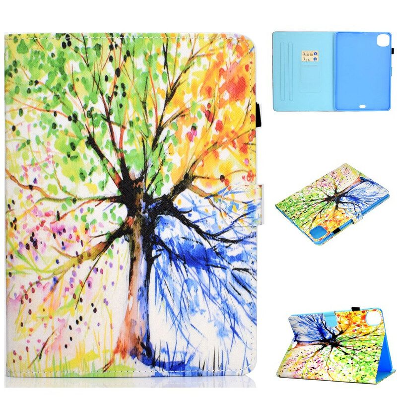 Flip Case Für iPad Air (2022) (2020) Aquarellbaum