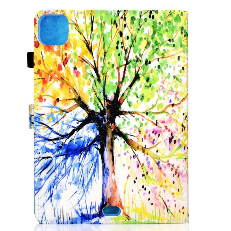 Flip Case Für iPad Air (2022) (2020) Aquarellbaum