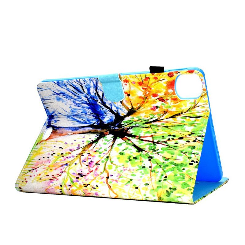 Flip Case Für iPad Air (2022) (2020) Aquarellbaum