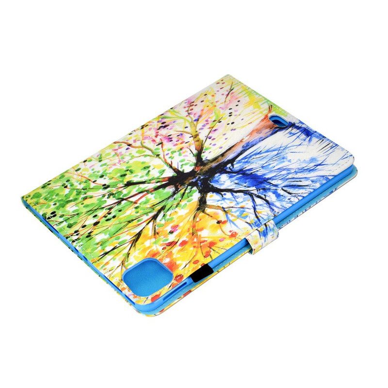 Flip Case Für iPad Air (2022) (2020) Aquarellbaum