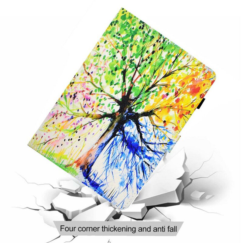 Flip Case Für iPad Air (2022) (2020) Aquarellbaum