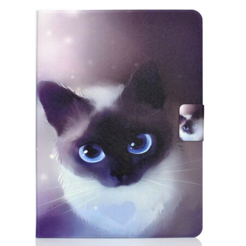 Flip Case Für iPad Air (2022) (2020) Blauäugige Katze