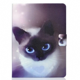 Flip Case Für iPad Air (2022) (2020) Blauäugige Katze