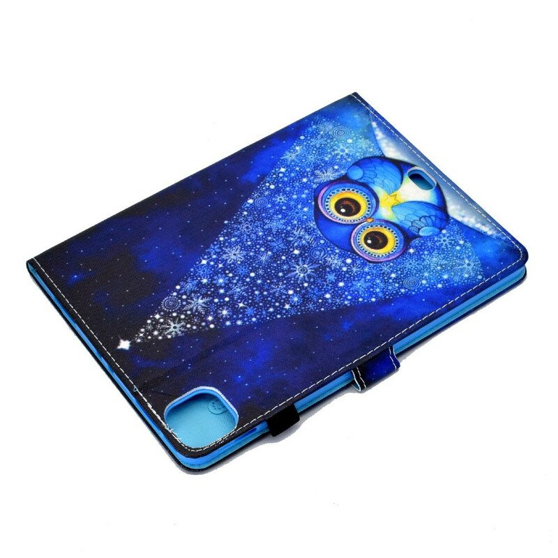 Flip Case Für iPad Air (2022) (2020) Blaue Eule