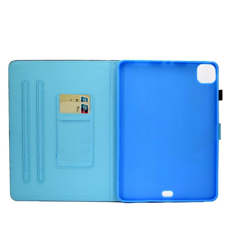 Flip Case Für iPad Air (2022) (2020) Blaue Eule