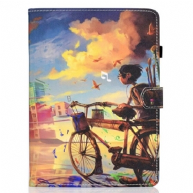 Flip Case Für iPad Air (2022) (2020) Fahrradkunst