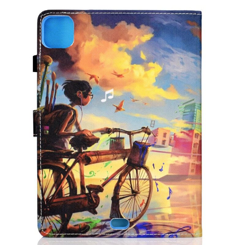 Flip Case Für iPad Air (2022) (2020) Fahrradkunst