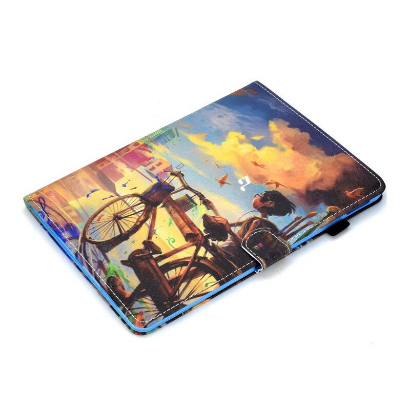 Flip Case Für iPad Air (2022) (2020) Fahrradkunst