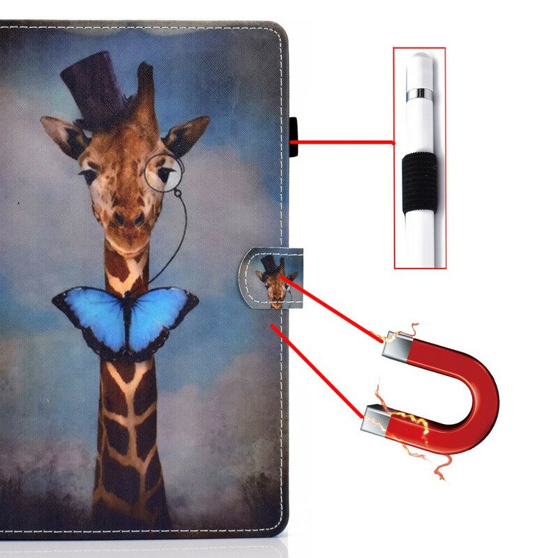 Flip Case Für iPad Air (2022) (2020) Noble Giraffe