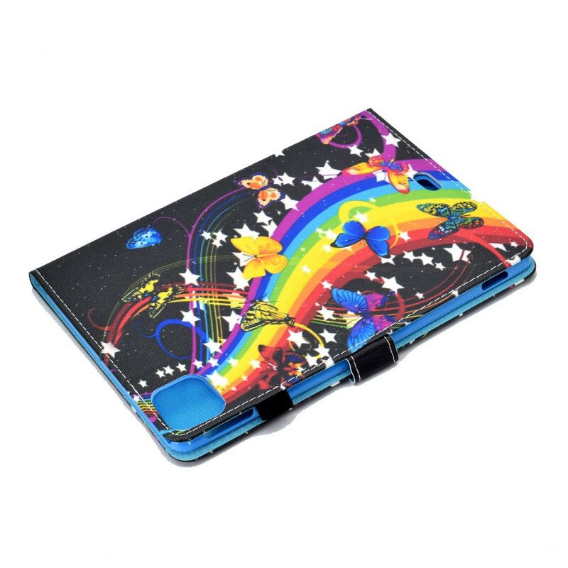 Flip Case Für iPad Air (2022) (2020) Regenbogen-schmetterlinge