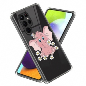 Hülle Für Samsung Galaxy S24 Ultra 5g Rosa Elefant