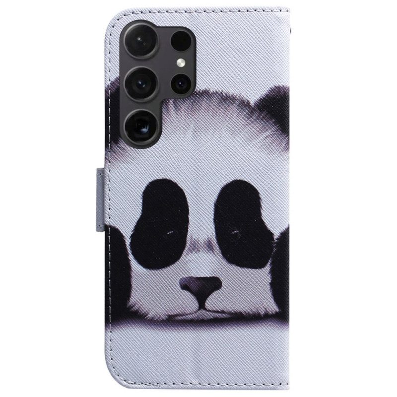 Lederhüllen Samsung Galaxy S24 Ultra 5g Handyhülle Panda