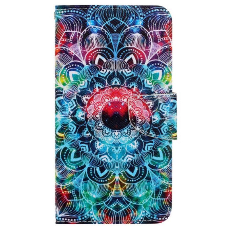 Lederhüllen Samsung Galaxy S24 Ultra 5g Mandala Mit Riemen