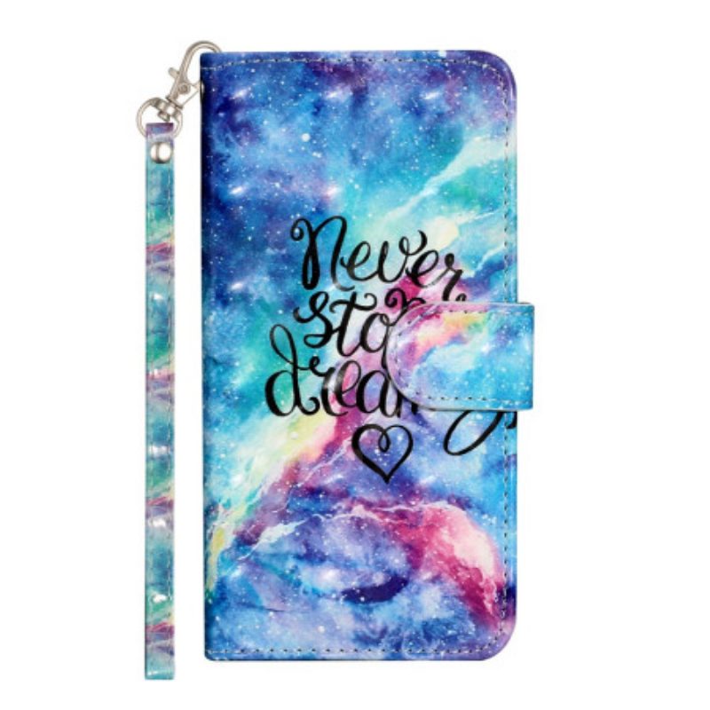 Lederhüllen Samsung Galaxy S24 Ultra 5g Never Stop Dreaming Mit Strap