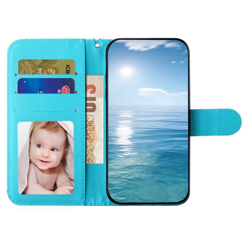 Lederhüllen Samsung Galaxy S24 Ultra 5g Never Stop Dreaming Mit Strap