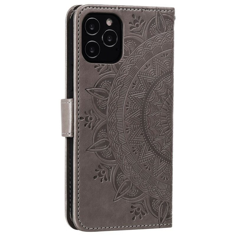 Flip Case Für iPhone 12 Pro Max Sonnenmandala