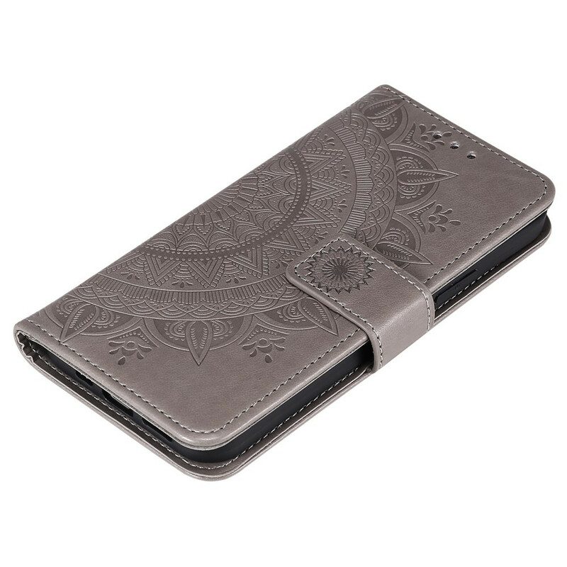 Flip Case Für iPhone 12 Pro Max Sonnenmandala