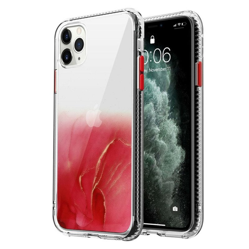 Handyhülle Für iPhone 12 Pro Max Hybrid Mit Marmoreffekt