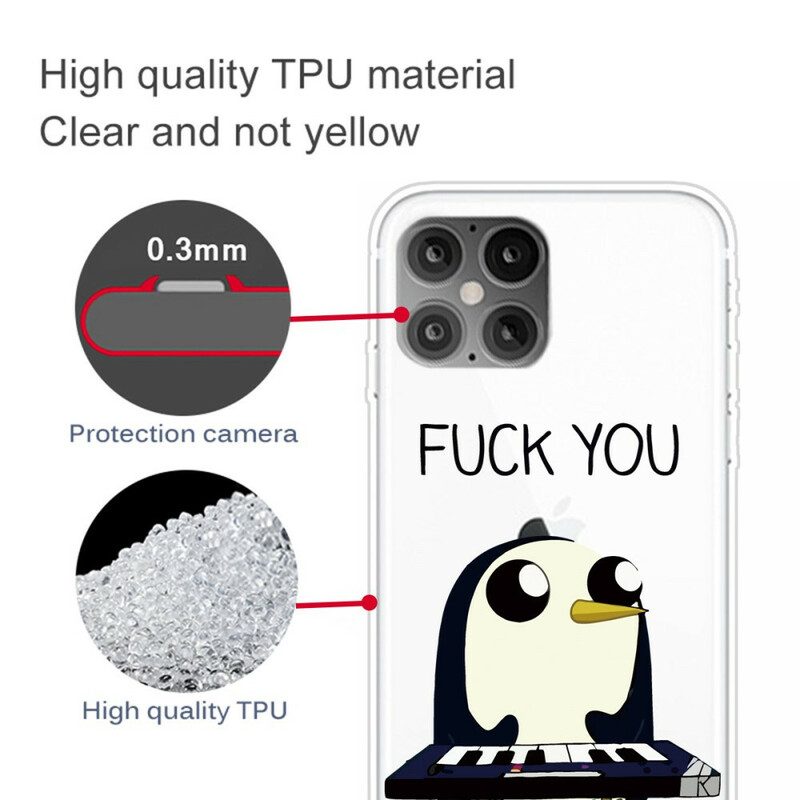 Handyhülle Für iPhone 12 Pro Max Pinguin Fick Dich