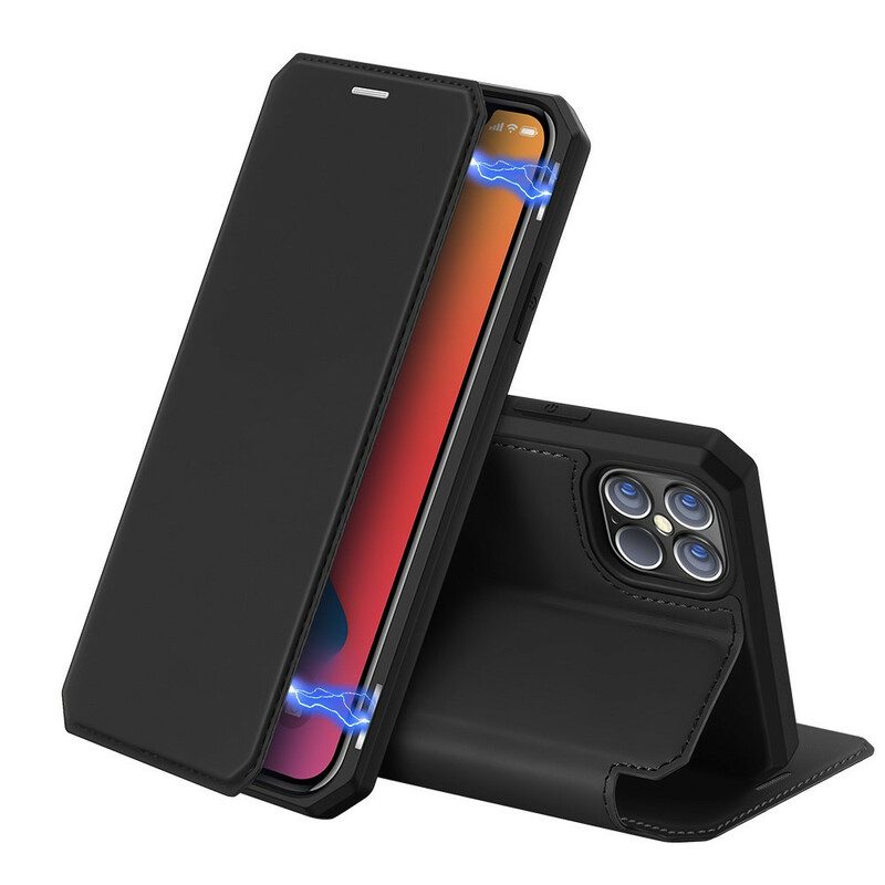 Schutzhülle Für iPhone 12 Pro Max Flip Case Haut X-serie Dux Ducis