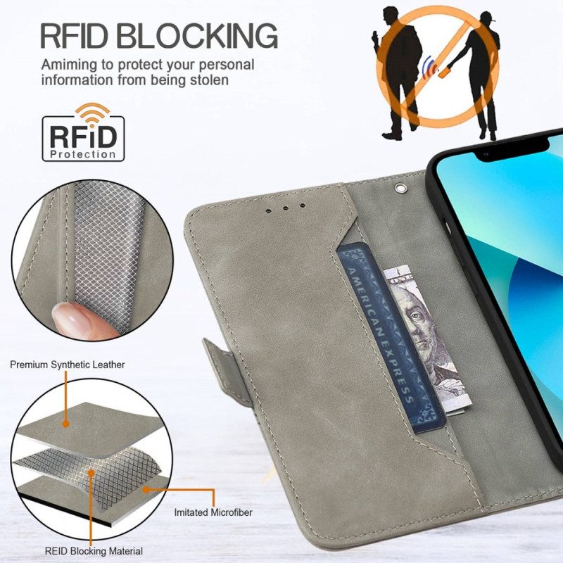 Flip Case Für Oppo A54 5G / A74 5G Kunstleder-rfid