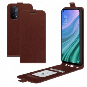 Flip Case Für Oppo A54 5G / A74 5G Flip Case Vertikale Klappe In Lederoptik