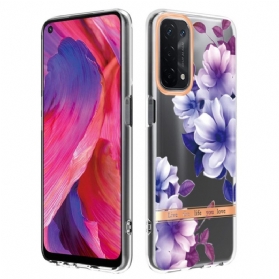 Hülle Für Oppo A54 5G / A74 5G Nahtlose Blumen