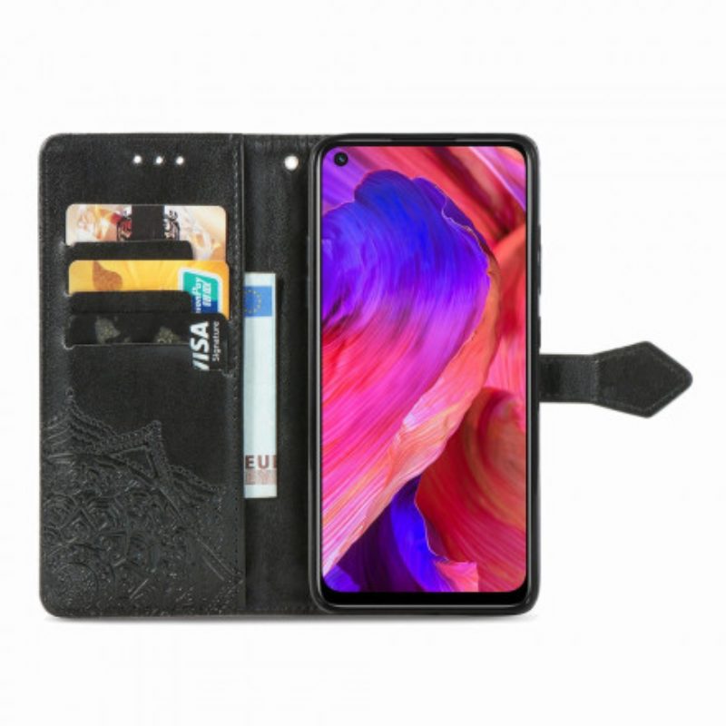 Lederhüllen Für Oppo A54 5G / A74 5G Mandala-mittelalter