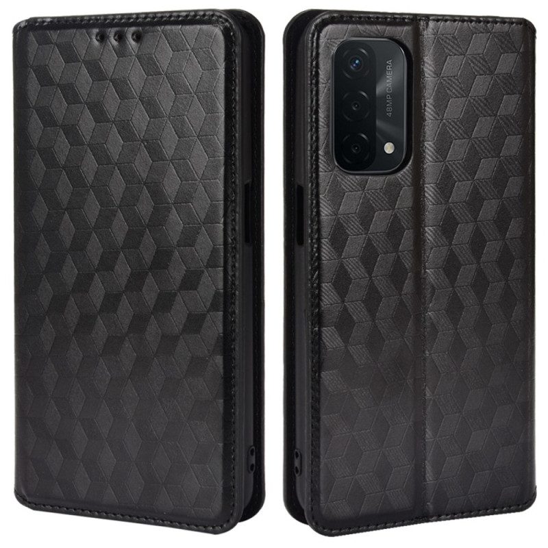 Schutzhülle Für Oppo A54 5G / A74 5G Flip Case 3d-textur