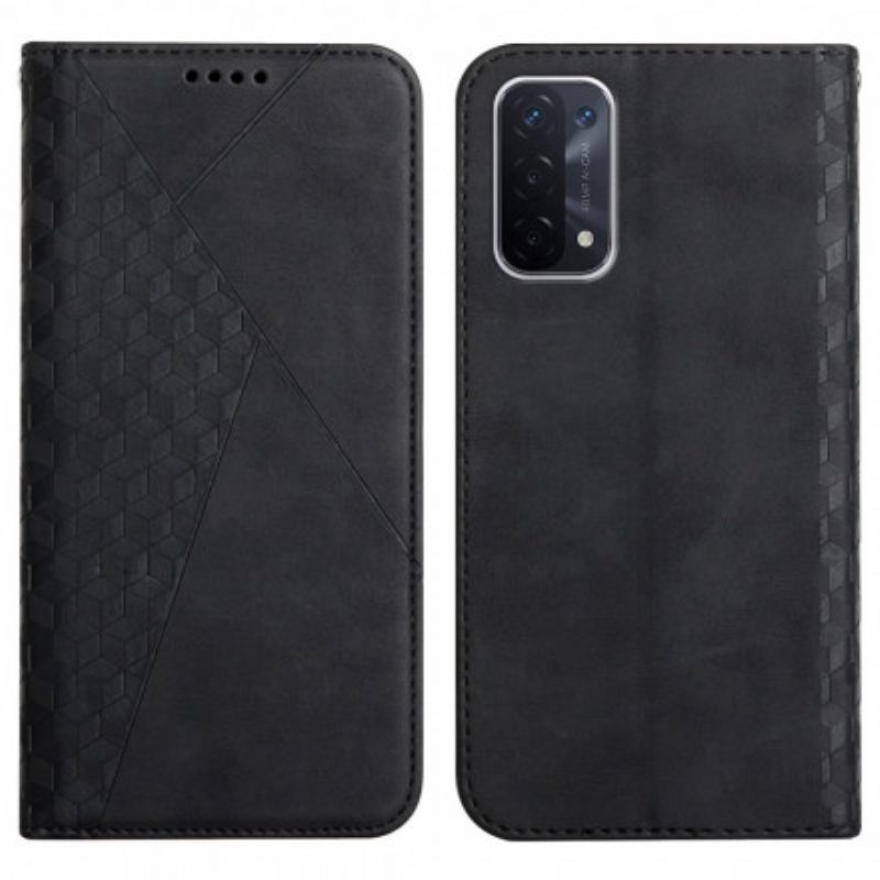 Schutzhülle Für Oppo A54 5G / A74 5G Flip Case Kubischer Skin-touch-stil