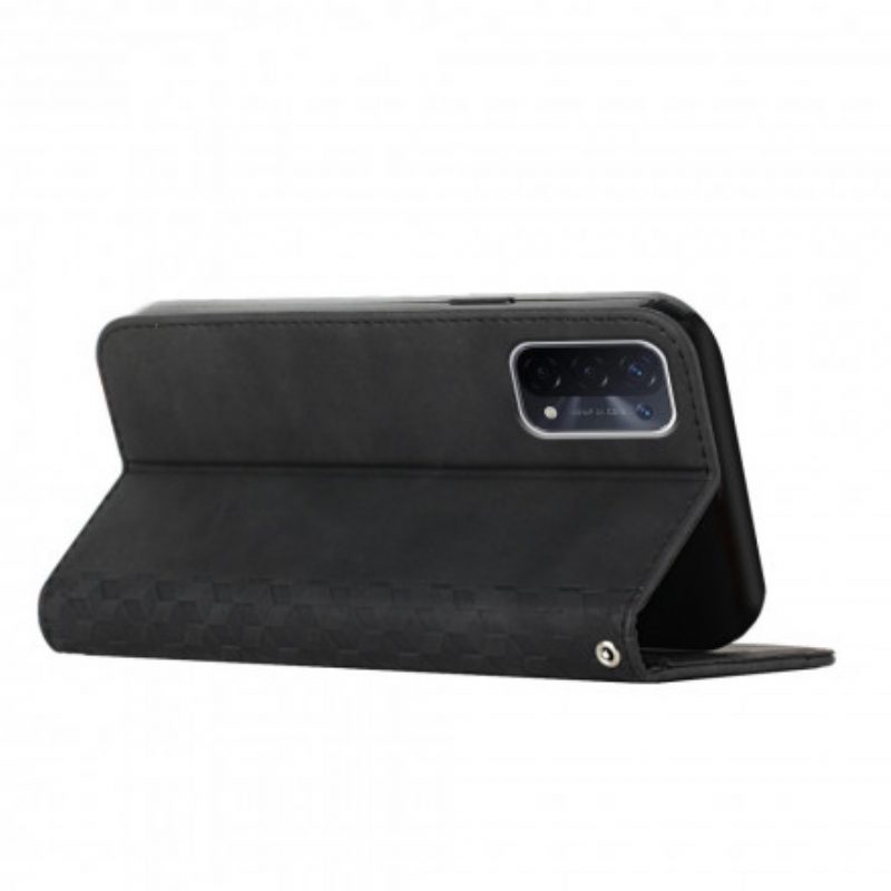 Schutzhülle Für Oppo A54 5G / A74 5G Flip Case Kubischer Skin-touch-stil