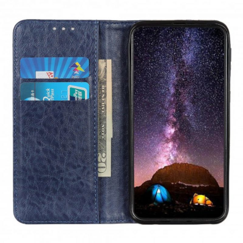 Schutzhülle Für Oppo A54 5G / A74 5G Flip Case Spaltleder-textur