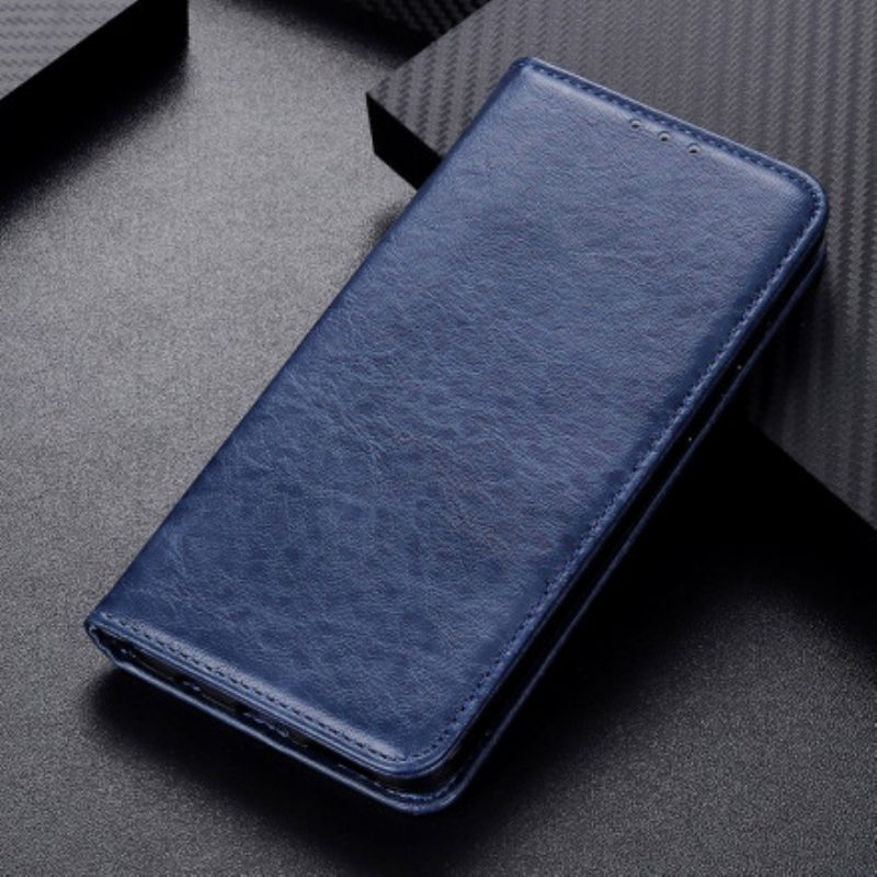 Schutzhülle Für Oppo A54 5G / A74 5G Flip Case Spaltleder-textur