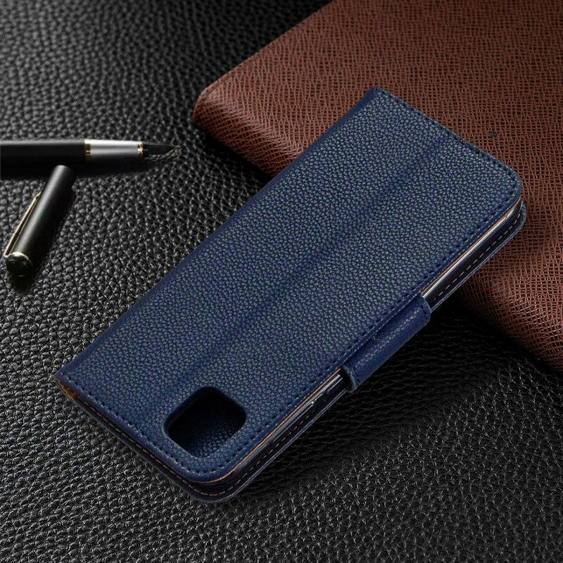 Flip Case Für Huawei Y5p Flip Case Lychee Rabat Oblique